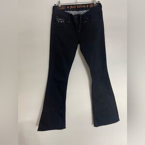 Rock Revival Polly Flare Black Size 28